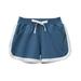 Effdhgth Girls Bike Shorts Summer Clothes Drawstring Soft Elastic Waist Workout Shorts Blue Size 1-6
