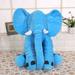 Infant Plush Elephant Soft Appease Elephant Playmate Calm Doll Baby Toy Children Gift Elephant Pillow Plush Toys Stuffed Doll 60cm Blue