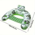 Pool Water Inflatable Floating Row Floating Bed Pool Inflatable Lounge Chair With Cup Hole With Pump Blue Wave Drift + Escape U-Seat Inflatable Lounger