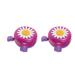 Daisy Bike Bell 2pcs Kids Bells Chrysanthemum Bike Bells Children Bike Bell Accessories Bike Thumb Bell (Rosy + Purple)