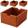 4 Pcs Miniature Storage Basket Dollhouse Milk Crate Models Miniatures Fruit Box Wood Micro Scene