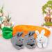 Spring savings FAMTKT Easter Gifts Easter Bunny Rabbit Doll Toy 3 Rabbits In Carrot Bag Carrot Bag Unzip Rabbit Doll Set Easter Decorations Doll Gift on Clearance