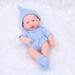 20CM Full Body Silicone Baby Doll Lifelike Reborn Doll Cute Mini Reborn Dolls for Girls Reborn Doll Toys Gift For Kids Toy yawn-sweaterBL