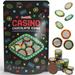 Casino Poker Chips Belgian Milk Chocolate Coins Kosher Certified Dairy Non Gmo (100-Pack)