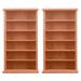 2 Pieces Dollhouse Locker Childrens Toys Storage Shelves Kids Bookcase Desk Topper Miniature Cupboard Decorations Cabinet Wooden