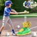 Kiplyki Spring Savings Ball Sets for 3-5 5-8 Year Old Kids Pitching Machine With 6 Balls Outdoor Sport Toys Gift for Kids Boys and Girls