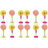 12 Pcs Mini House Fan Toy Floor Fan Stand Fan Mold Floor Fan Prop Decorative Fan Toy