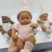 Black Reborn Dolls Silicone Reborn Baby Doll 20cm Dolls Baby Reborn Baby Doll Toys Soft Touch High Quality Doll for Children BR-pointGN