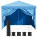Arlopu 10 x 10 Pop Up Canopy Tent with Removable Sidewalls Folding Instant Shelter Outdoor Canopy Portable Camping Party Wedding Gazebo Tent