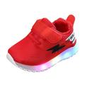 Rrunsv Baby Girl Tennis Shoes Baby Boys Girls Walking Sneakers Toddler Anti-Slip Rubber Sole Infant Lightweight Shoes Red 30