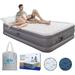 YOMIFUN Queen Air Mattress with Built in Pump Raised 18 Inflatable Mattress 6P Free PVC for Health Self Inflating Under 4 Mins Foldable &Portable Blow up Air Bed for Overnigh