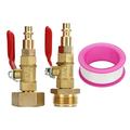 2pcs Brass Winterize Blowout Adapter 3/4 Internal and External Thread Brass Quick Adapter