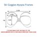 Magnetic Ski Goggles Lens Night Vision Yellow Lens Anti-Fog UV400 Quick Replacement Goggle Lens Suitable for XJ-03 Myopia Frames