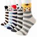 FAFWYP Cute Socks for Womens Dog Novelty Crew Socks for Girls Cotton Casual Crew Cute Socks 5 Pairs