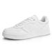 Hawkwell Men s Classic Leather Low Top Fashion Sneakers Casual Dress Sneakers Skate Tennis Basketball Style Walking Shoes White Leather 9 M US