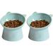 Cat Bowl Dog Bowl Raised Cat Bowl Anti Vomiting Cat Bowl Non-Slip Food and Water Bowl for Small Dog Flat Face Cat