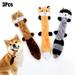 Happy Easter Day!Gaiseeis 3Pcs Lovely Toys For Puppies Toy Dog Chew Toy For Teeth Chewing No Stuffing Plush Animal Dog Toy For Small Medium Large Dog