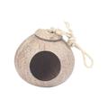 TOOYFUL Coconut Shell Birds Nest Small Animals House Birdhouse Hideout Portable Breeding Bird Cage for Canary Lovebird Parrot Finches