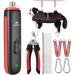 Dog Grooming Kit - Ultra Quiet Dog Nail Grinder + Dog Grooming Hammock Set for Large Dogs with Dog Nail Clipper Dog Grooming Harness Grooming Helper for Pet Nails Trimming(51LB-80LB)