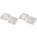 Office Supplies 4 Pcs Memo Pad Dispenser Note Box Bracket Iron Acrylic