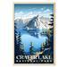 Crater Lake National Park National Parks Wall Poster Crater Lake National Park Wall Art Abstract Nature Landscape Forest Wall Art Pictures for Bedroom Office Living Room 20 x30