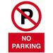 Traffic & Warehouse Signs - No Parking Sign C8 - Weather Approved Aluminum Street Sign 0.04 Thickness - 12 X 8