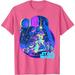 Star Wars Classic Bright Neon Poster Art Disney T-Shirt