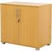 Furniture 2 Door Locking Office Storage Cabinet - File Cabinet Organiser Cupboard - Wooden Filing Cabinet - Free Standing Adjustable Shelves Bookcase - Desk Extension Cabinet