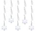 Brite Star 39752 - 60 Light White Wire LED Icicle Lights Snowflake Miniature Christmas Light Christmas Light String Set Set