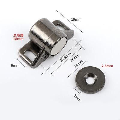 1 Set, Magnet Cabinet Door Catch, Magnetic Furniture Door Stopper, Strong Powerful Neodymium Magnets Latch Cabinet Catches Furniture Accessories