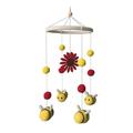 Sunflower Hanging Decoration Wind Chime Baby Rattle Crib Mobile Toy Bed Bell Crystals for Windows Rainbow Garden Bell Garden Stones Kids Hands Crystal for Chandeliers Glass Hanging Buoy Bell Wind