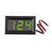 0.56 inch LED Digital 2-line DC Voltage Table Red Blue Green DC 5-120V Voltmeter