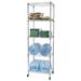 Kepooman 5 Tier Storage Rack Heavy Duty Storage Shelving Unit Metal Organizer Wire Rack Iron Shelf Storage Shelves 23.62 L x 17.72 W x 70.87 H