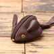 Women's Wallet Key Bag Coin Purse Leather Outdoor Shopping Daily Zipper Lightweight Durable Character dark brown Retro Brown Black