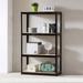 Adjustable 4-Tier Shelf Heavy-Duty Metal And Wood Storage Shelf Unit Garage Utility Rack With Boltless Assembly For Books Kitchenware And Tools