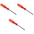 3pcs Portable Triwing Triangle Y-Tip Screwdriver Repair Tool for /DS /DS Lite /Gameboy Advance SP (Red)