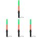 4 Pieces Traffic Wands Lighted Flashlight Rechargeable Flashlights Controller Supply LED Tricolor Abs