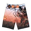 Cross border 2024 New Product for Men's Leisure Tourism Five point Shorts with Checkered Colorful Printing Quick Drying Surfing Beach Pants for Men