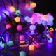 Outdoor Solar String Light Solar LED String Lights Matte Bulb Warm White Colorful White 8 Mode Outdoor Waterproof 7M 50LEDs Fairy Lights Christmas Wedding Holiday Decoration Lights Garden Light