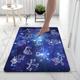 Starry Constellation Diatomaceous Earth Bath Mat Soft Mat Rubber Anti-Slip Fast Dry Super Absorbent Thin Bathroom Mat for Under Door - Bathroom Floor Mat Rug Bathtub Front Shower Mat Sink