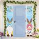 Easter 300D Oxford Fabric Door Curtain Banner - Yard Background Holiday Decoration, Perfect for Easter Party Atmosphere