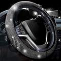 Luxury Crystal Diamond Car Steering Wheel Covers Glitter Auto Handlebar Cover Bling Rhinestone Artificial Diamond Car Steering Protection