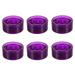 Effect Switch Caps Guitar Foot Nail 6 Pcs Knob Top Hat Plastic Stomp Knobs Footswitch Toppers Purple