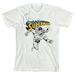Superman Lineart Crew Neck Short Sleeve Toddler Boy s White T-shirt-3T