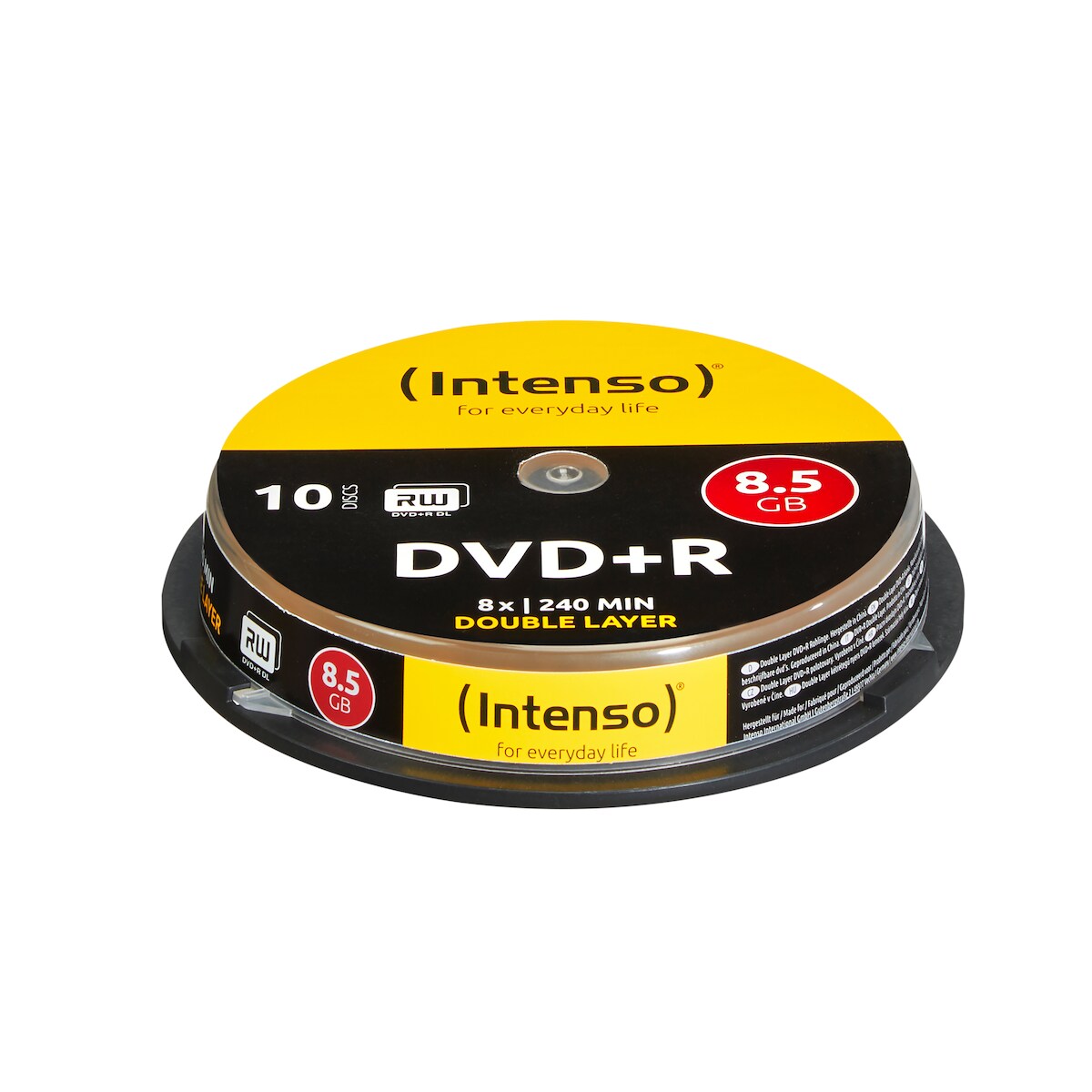 Intenso DVD+R 8.5GB, DL, 8x 8,5 GB DVD+R DL 10 Stück(e) Image