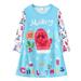 TUWABEII Infant Baby Girl Christmas Outfit Toddler Kids Dress Party Princess Dress Print Clothes