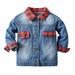 Posijego Newborn Toddler Baby Boys Girls Denim Jacket Casual Button Down Jean Coat Top Fall Winter Outerwear