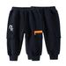 Esaierr Kids Toddler Boys Fleece Sweatpants Jogger Pants Elastic Waist Sweat Pants Autumn Winter Jogger Trousers Baby Youth Boys Warm Active Pants for 1-7T