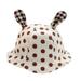 Huakaishijie Infant Fisherman Hat with Bunny Ears for a Stylish Look