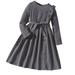 Youmylove Toddler Girls Fall Winter Dress Long Sleeve Solid Color Knit Sweater Dress For Kid Little Girls Dresses Skirt Outfits Baby Child Clothing